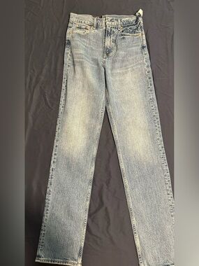 GAP Light Blue High-Rise Straight Jeans